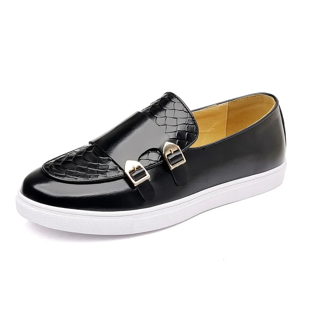Mocassim Masculino Casual Orion – Couro com Sola Branca