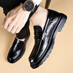 Mocassim Masculino Clássico em Couro – Slip On Artesanal