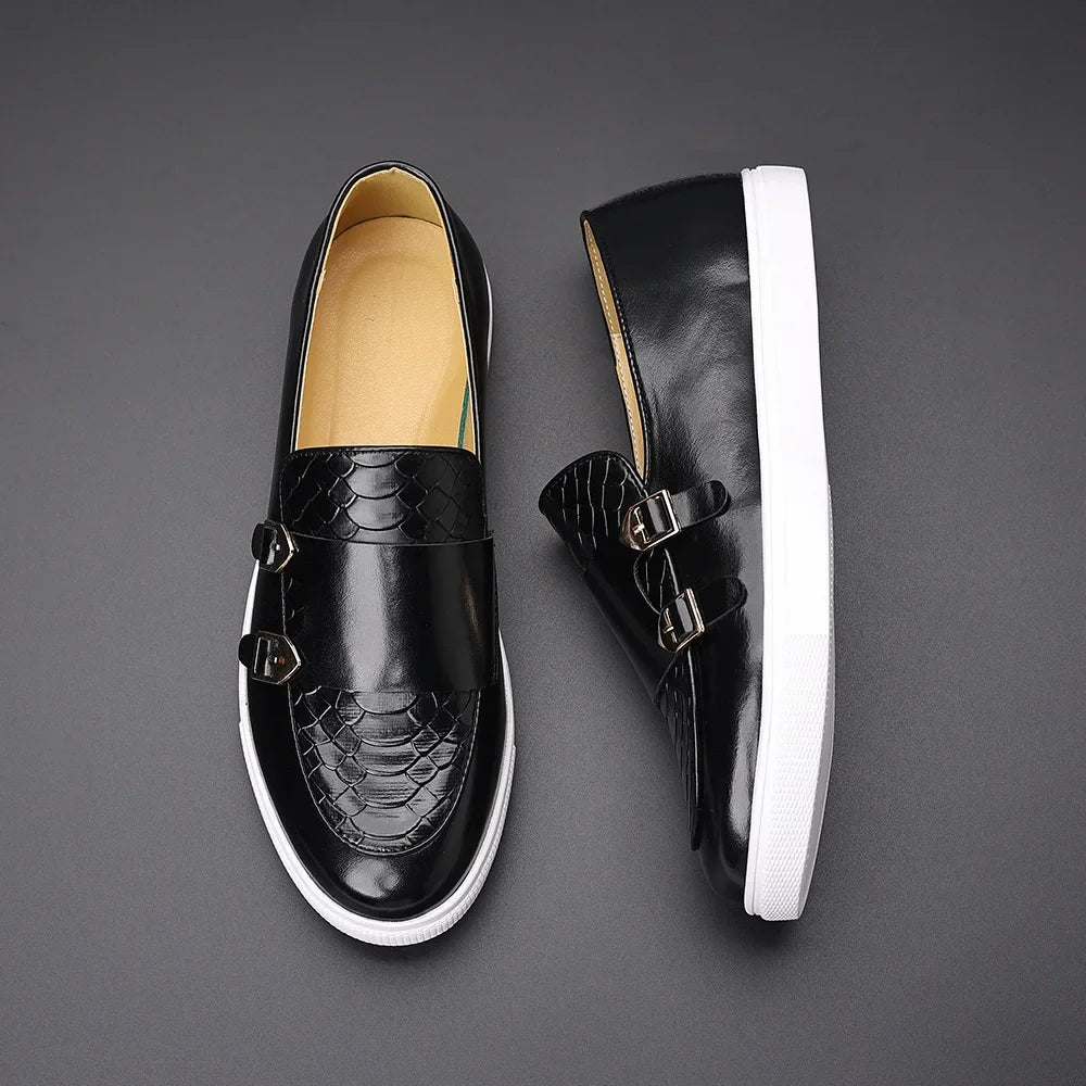 Mocassim Masculino Casual Orion – Couro com Sola Branca
