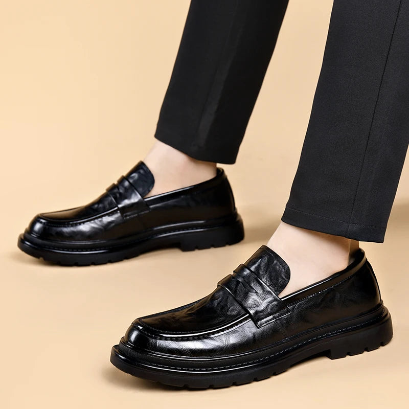 Mocassim Masculino Clássico em Couro – Slip On Artesanal