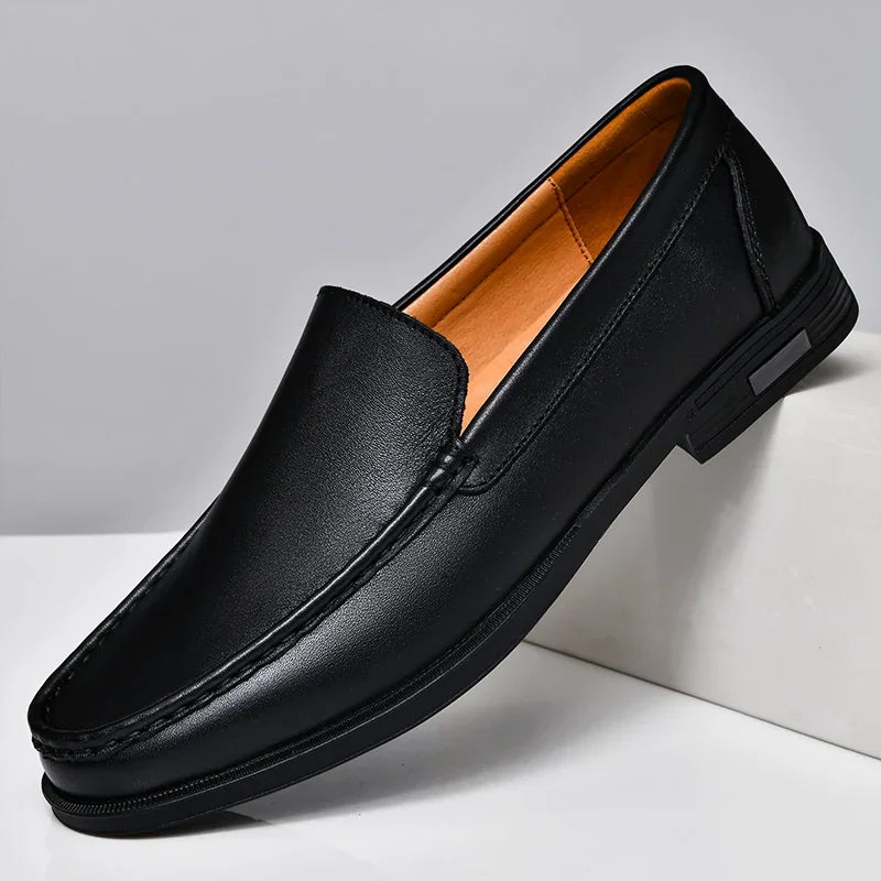 Mocassim Elegance Ferraz – Couro Slip On Confortável
