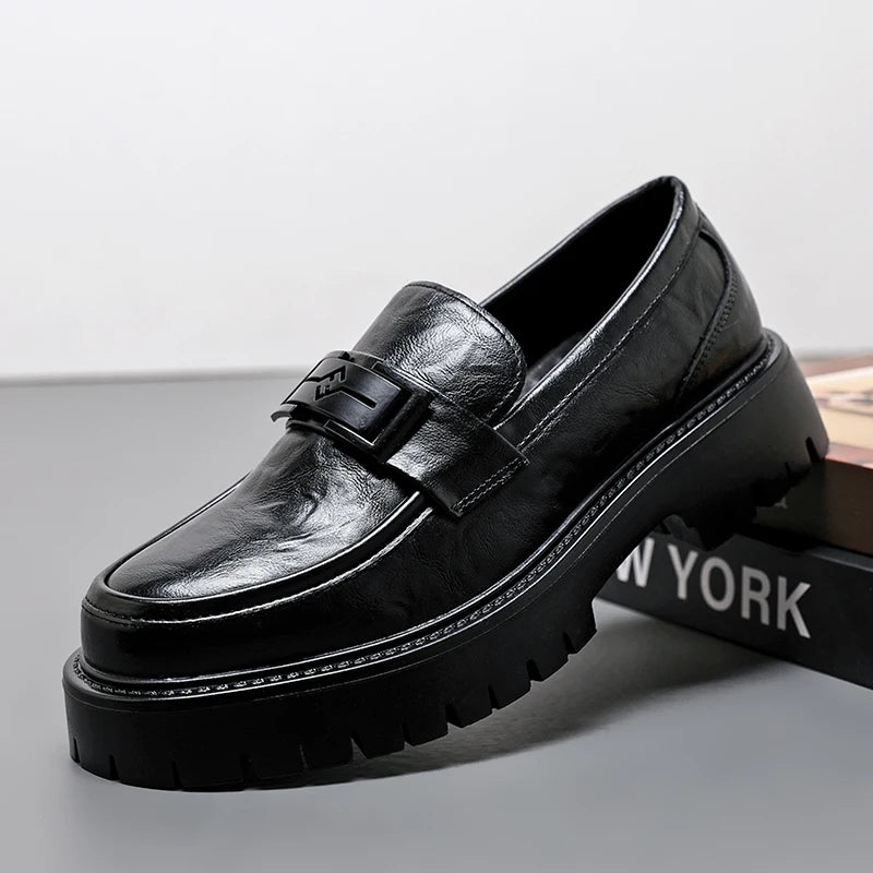 Mocassim Masculino Casual Slip On em Couro Luxo