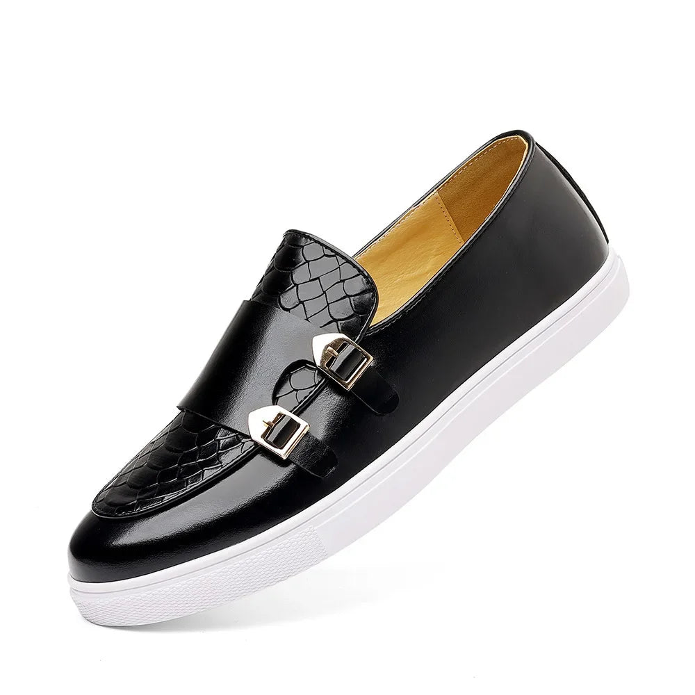 Mocassim Masculino Casual Orion – Couro com Sola Branca