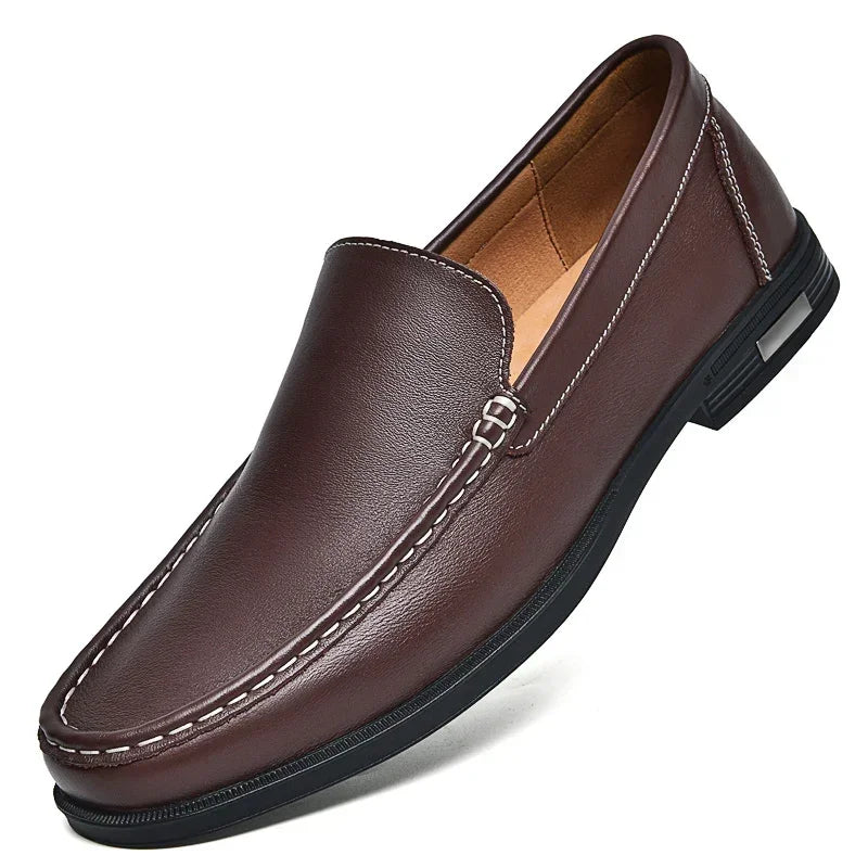 Mocassim Elegance Ferraz – Couro Slip On Confortável