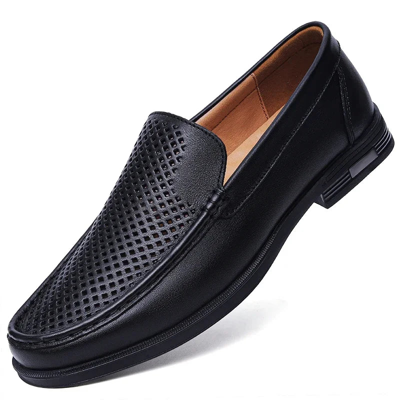 Mocassim Elegance Ferraz – Couro Slip On Confortável