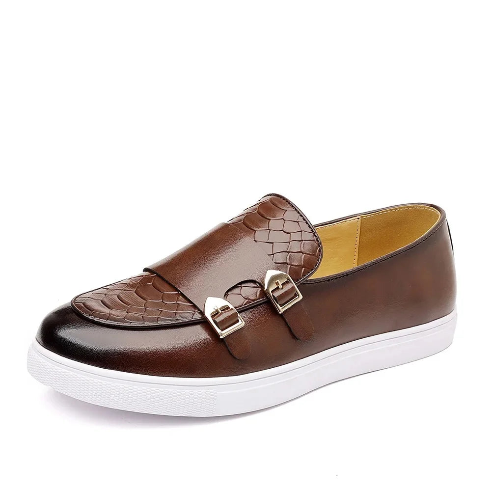 Mocassim Masculino Casual Orion – Couro com Sola Branca