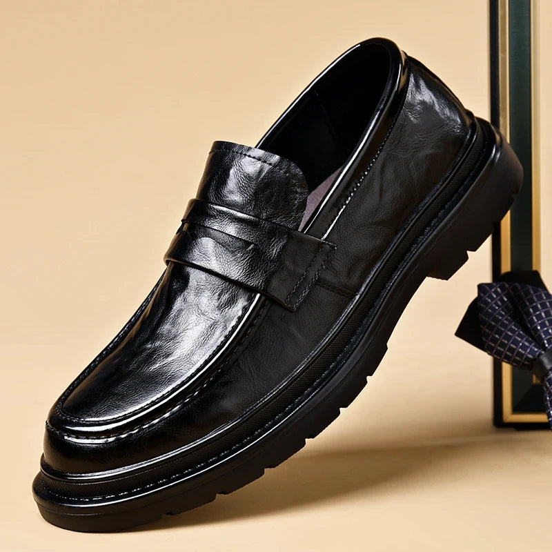 Mocassim Masculino Clássico em Couro – Slip On Artesanal