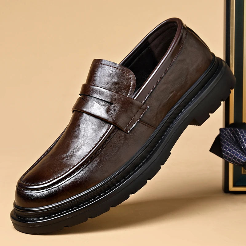 Mocassim Masculino Clássico em Couro – Slip On Artesanal