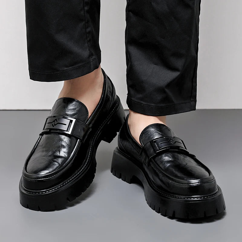 Mocassim Masculino Casual Slip On em Couro Luxo