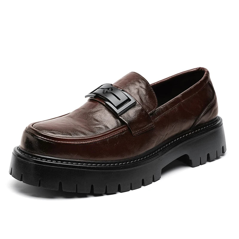 Mocassim Masculino Casual Slip On em Couro Luxo