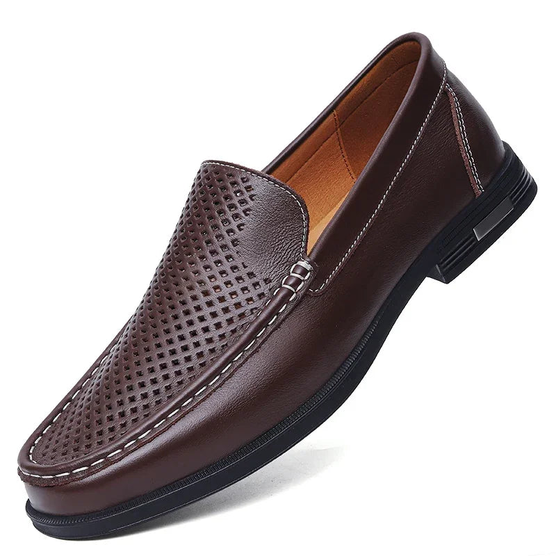Mocassim Elegance Ferraz – Couro Slip On Confortável