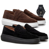 Marrom/Branco + Preto/Preto