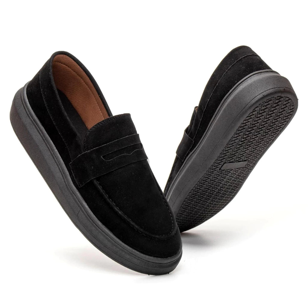 Mocassim Masculino Sola Alta Camurça