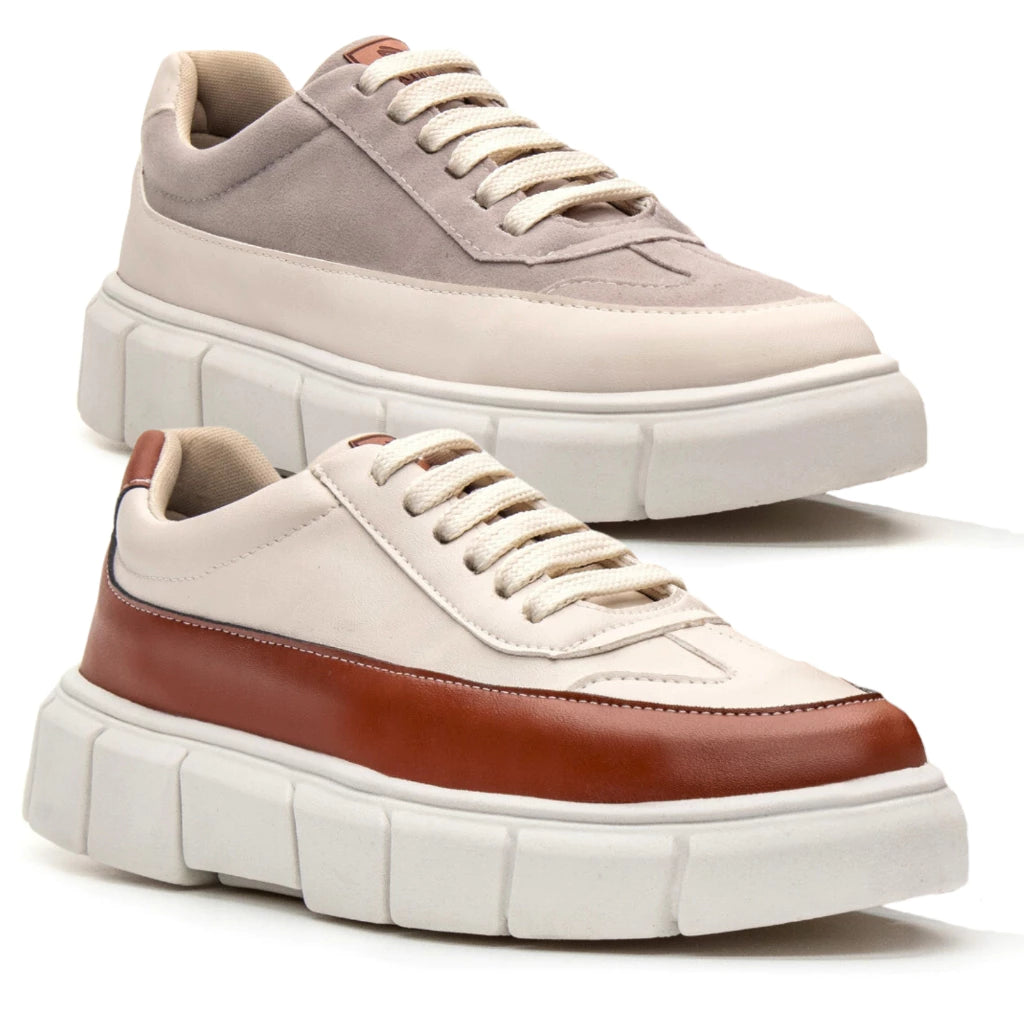 Combo Premium – 2 Pares de Tênis Masculino Oversized Plataforma