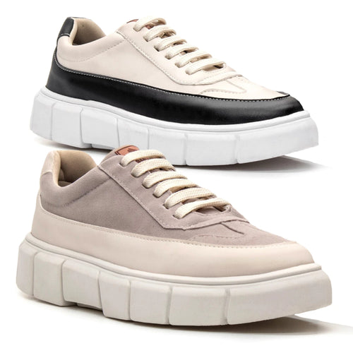 Combo Premium – 2 Pares de Tênis Masculino Oversized Plataforma