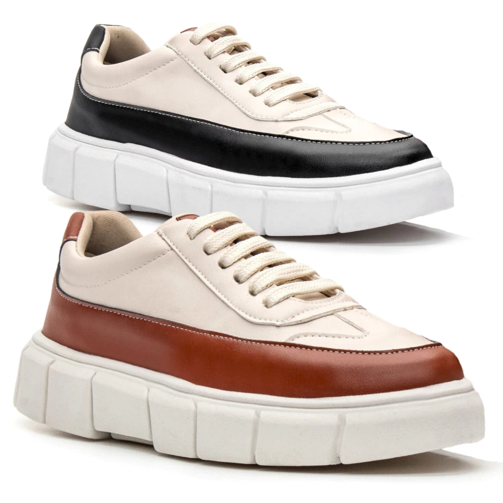 Combo Premium – 2 Pares de Tênis Masculino Oversized Plataforma
