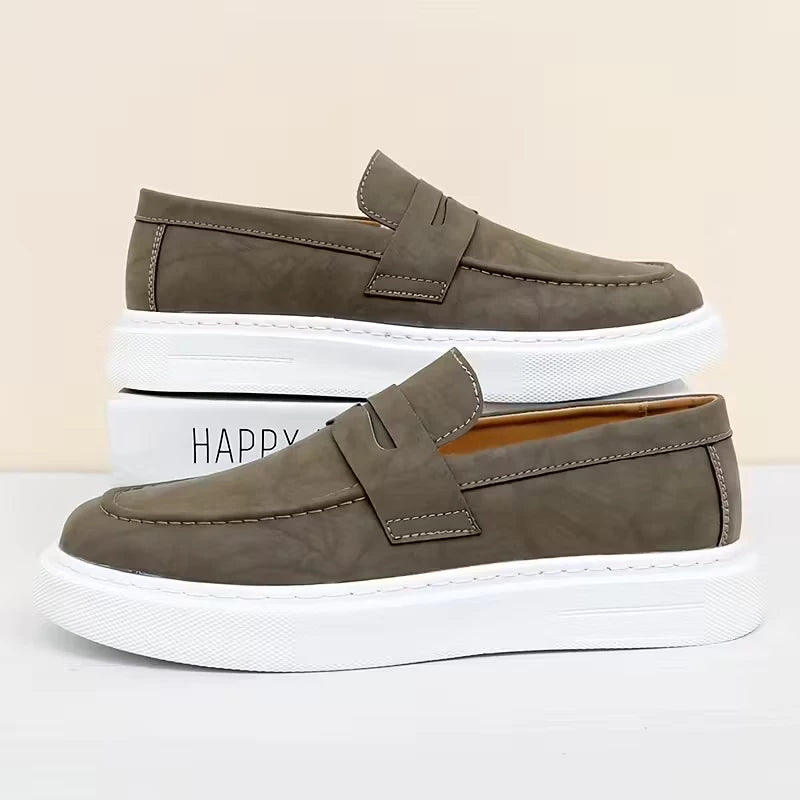 Mocassim Masculino Sola Alta Camurça