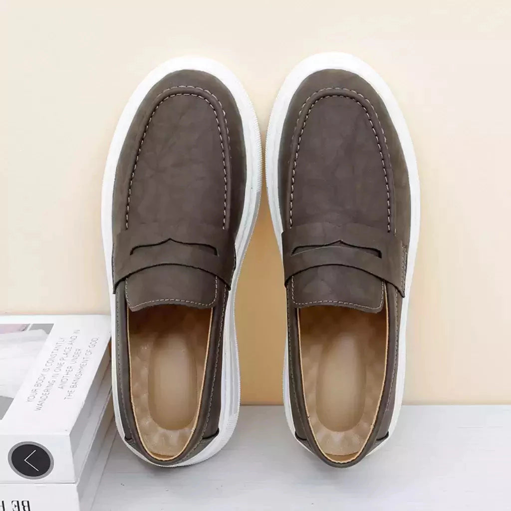 Mocassim Masculino Sola Alta Camurça