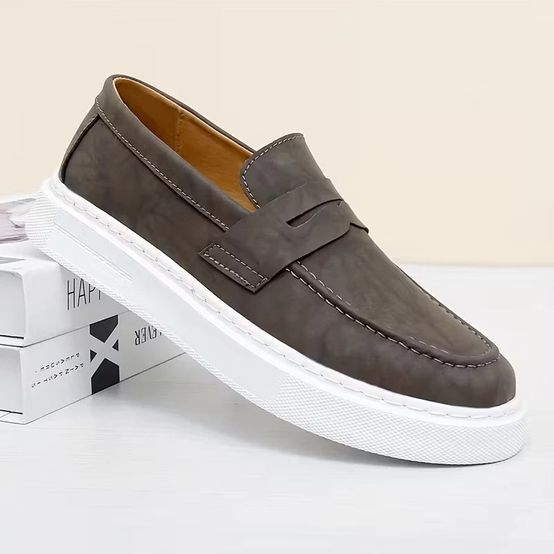 Mocassim Masculino Sola Alta Camurça