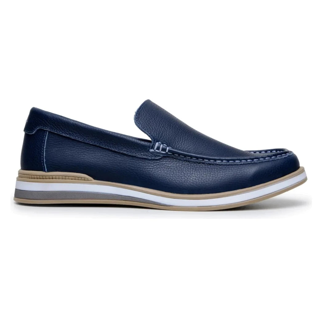 Mocassim Masculino Couro Drive Slip On Moderno