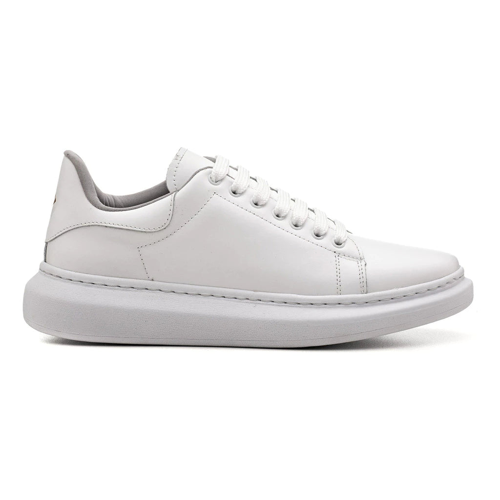 Tênis Masculino Branco Oversized Plataforma – Casual Confortável