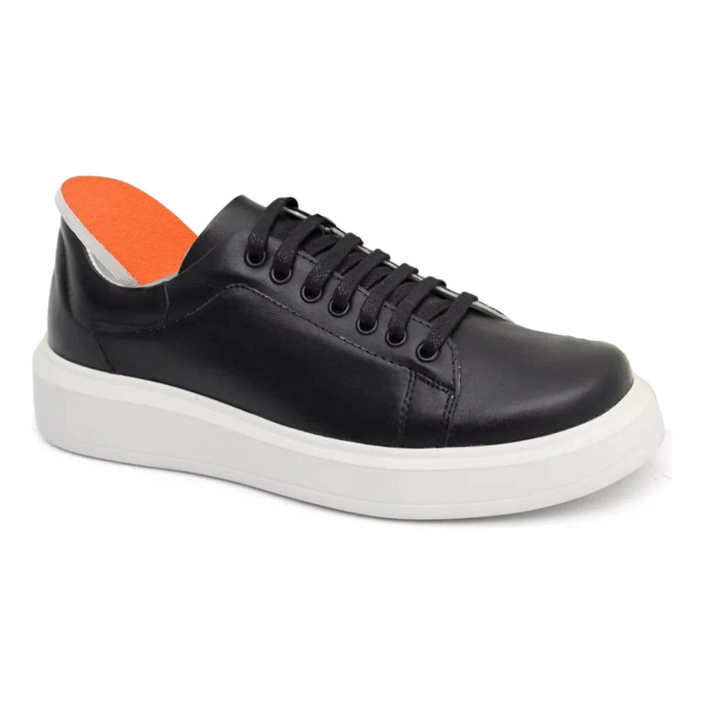 Tênis Masculino Branco Oversized Plataforma – Casual Confortável