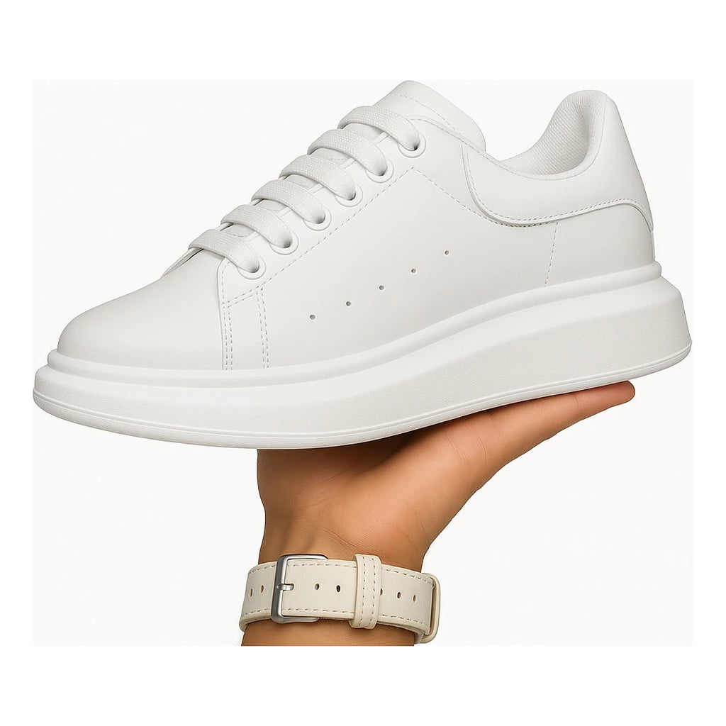 Tênis Masculino Branco Oversized Plataforma – Casual Confortável