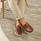 Mocassim Masculino Couro Drive Slip On Moderno